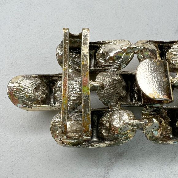 Vintage Gold Tone Abstract Open Back Belt Buckle - Picture 7 of 7